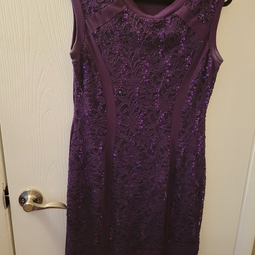 Purple classy dress